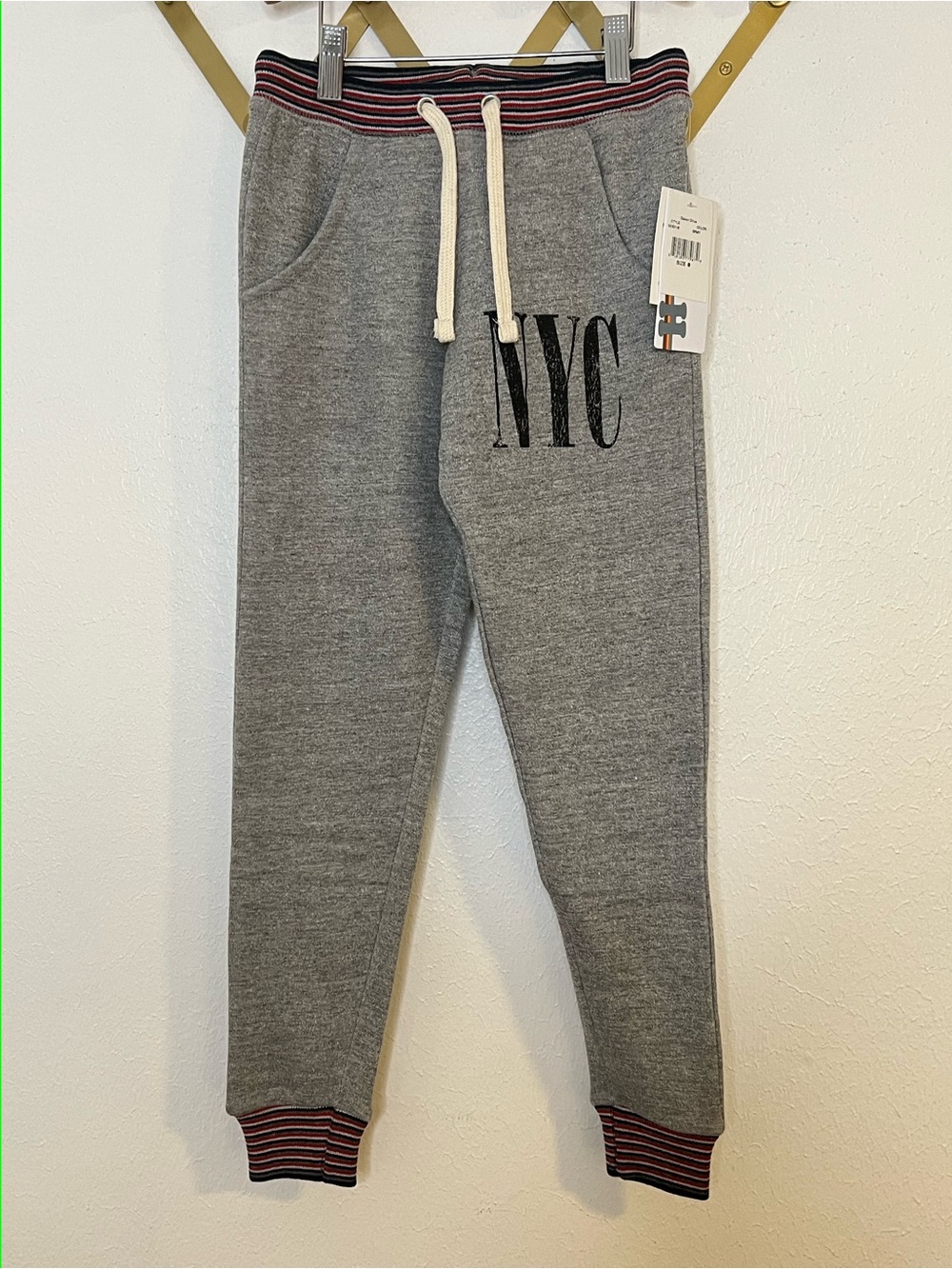 Vintage Havana NYC Kids Joggers with Striped Waistband